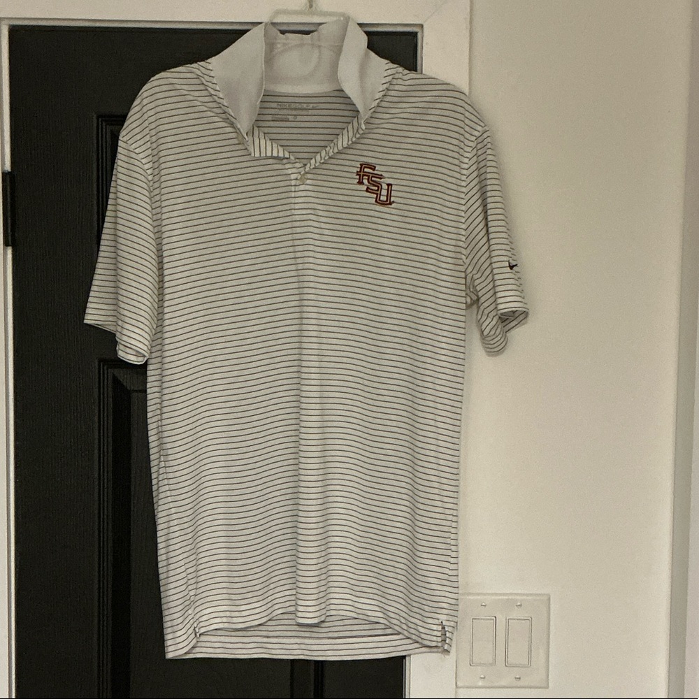 Nike Men's FSU Striped Polo Shirt